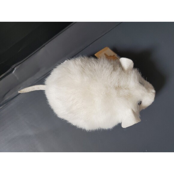 1998 Mary Meyer Nibbles Hamster Mouse Rat Plush Stuffed Animal Toy White 6" NWT - Picture 5 of 10